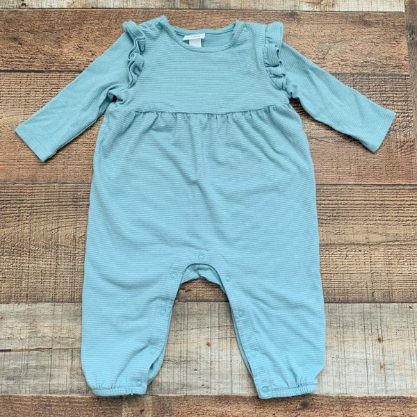 Baby Cat & Jack Sea Foam Silver Sparkle Jumpsuit- Size 3-6M For Cheap