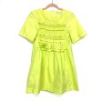 English Factory Highlighter Yellow Ruffle Shirt Dress- Size XS Online Sale