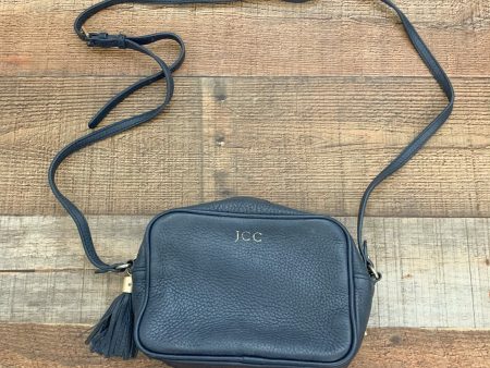 GiGi New York Navy Blue  JCC  Monogramed Handbag on Sale