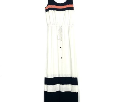 Jessica Simpson White Black Pink Sleeveless Maxi Dress- Size M For Cheap