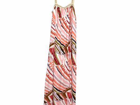 Forever 21 Cream Multicolor Crochet Straps Maxi Dress NWT- Size S Online Hot Sale