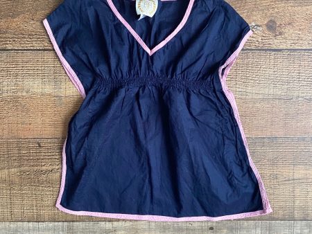 The Beaufort Bonnet Company Navy Pink Trim Cover Up- Size 6-12M Online