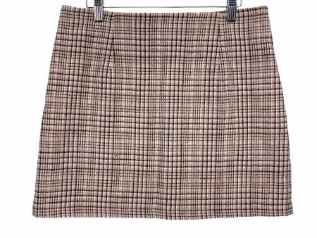 The Pink Lily Boutique Pink Plaid Skirt NWT- Size L Online