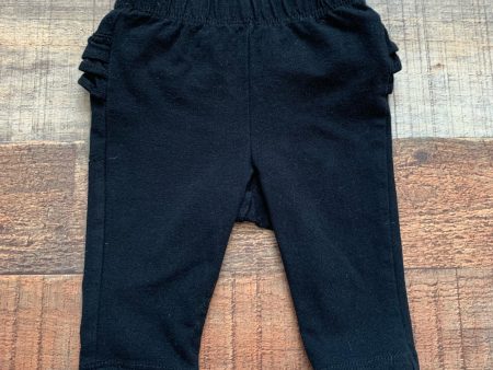 Old Navy Black Ruffle Bottom Leggings- Size 3-6M Online Hot Sale