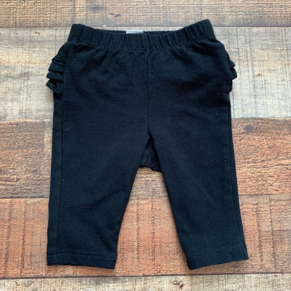 Old Navy Black Ruffle Bottom Leggings- Size 3-6M Online Hot Sale