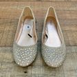 Nicole Selma Glitter and Rhinestone Ballet Flats- Size 8 on Sale