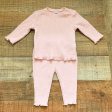 Old Navy Pink Thermal Top and Pant Set- Size 3-6M For Discount