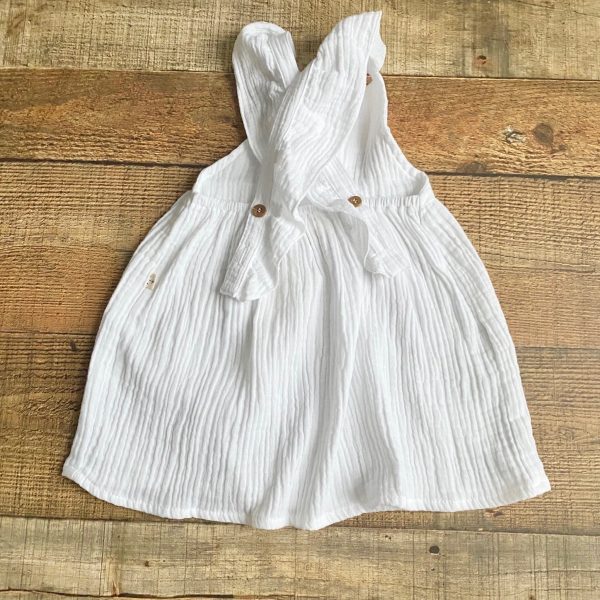 Harbour White Gauze Cotton Dress NWT- Size 12-18M Online Hot Sale