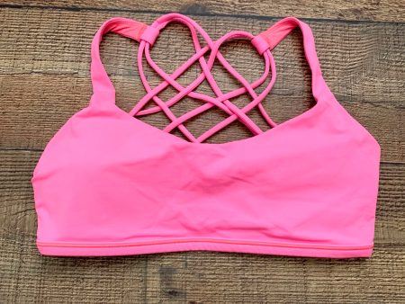 Lululemon Pink Padded Sports Bra- Size 8 Online Hot Sale