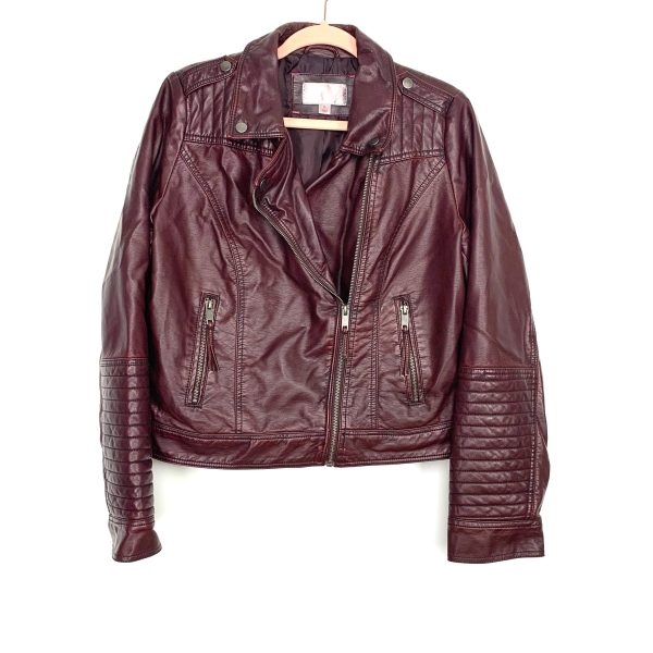 Xhilaration Faux Leather Jacket- Size XL Online Sale