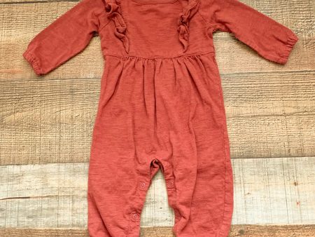 City Mouse Burnt Red Jumpsuit- Size 3-6M Online Hot Sale