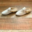 Steve Madden Jill White Leather Faux Fur Mules- Size 8 Hot on Sale