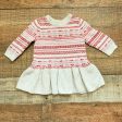 Baby Gap Pink and Red Print Sweater Dress- Size 3-6M Hot on Sale