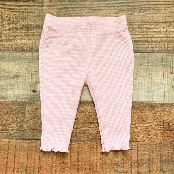 Old Navy Pink Thermal Top and Pant Set- Size 3-6M For Discount