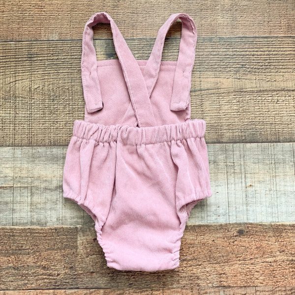 No Brand Mauve Corduroy Jumpsuit- Size ~0-3 Months (See Notes) Fashion