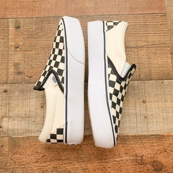 Vans Black White Checker Slip On Sneaker- Size 7 (US Men 5.5) Sale