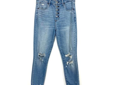 Abercrombie & Fitch Light Wash High Rise Super Skinny Ankle- Size 28 6 (Inseam 23 ) Online Sale