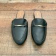 Qupid Black Faux Leather Mules- Size 8.5 (Like New) Fashion