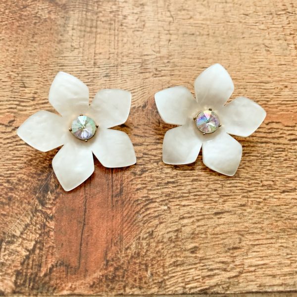 Sugarfix by BaubleBar White Flower Earrings For Cheap