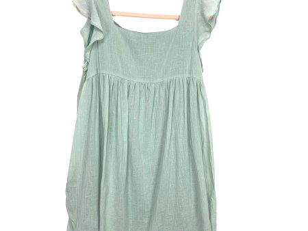 Listicle Seafoam Green Babydoll Dress- Size L Online now