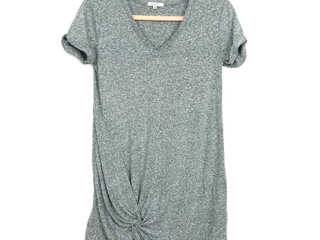 Z Supply Grey Heathered Front Twist T-Shirt Dress- Size XS Sale