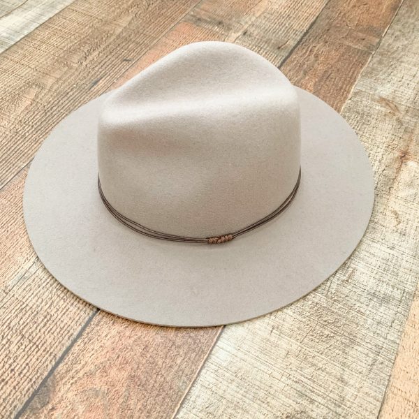 Sole Society Tan Wool Hat With Brown Belt Fashion