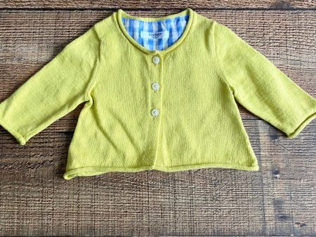 Baby Boden Lime Green Cardigan- Size 0-3M For Discount