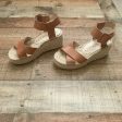 Sole Society Cognac Espadrille Sandals- Size 7 Cheap