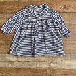 Busy Bees Striped Collared Long Sleeve Dress- Size 9M Online Hot Sale