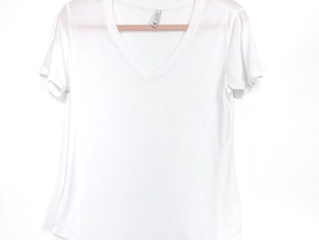 Z Supply White V-Neck T-Shirt- Size XS Online now