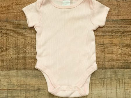 Kyle & Deena Pink Ribbed Onesie- Size 0-3M For Discount