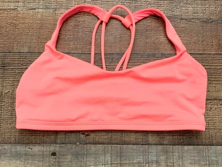 Lululemon Bright Peach Sports Bra- Size 6 Hot on Sale