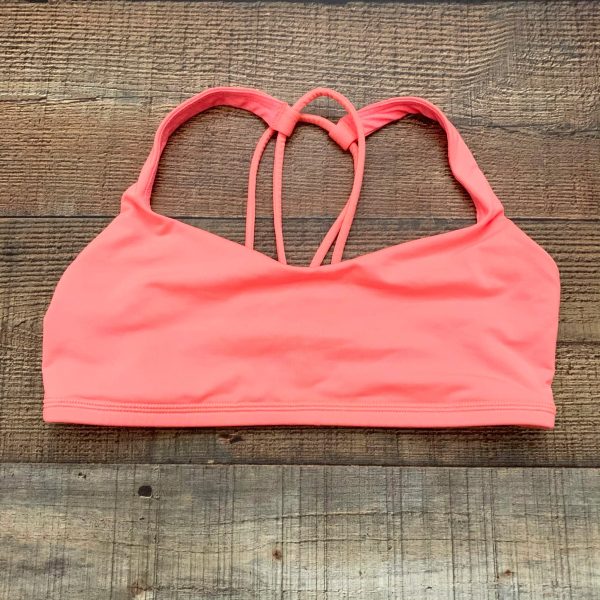 Lululemon Bright Peach Sports Bra- Size 6 Hot on Sale