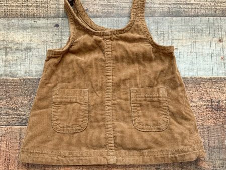 Old Navy Corduroy Camel Jumper Dress- Size 0-3M For Discount