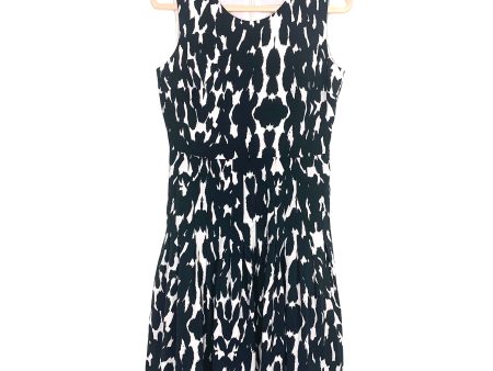 Calvin Klein Black Off White Sleeveless Dress- Size 6 (See Notes) Discount