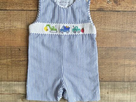 Seven Lantern Lane Blue Striped Truck Outfit- Size 2T For Discount