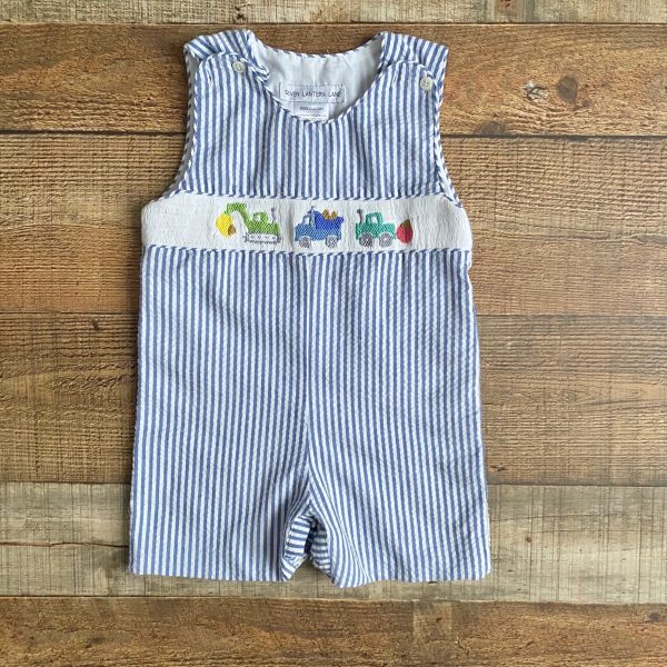 Seven Lantern Lane Blue Striped Truck Outfit- Size 2T For Discount