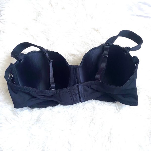 Kathy Ireland Intimates Black Lace Padded Bra- Size 40D on Sale