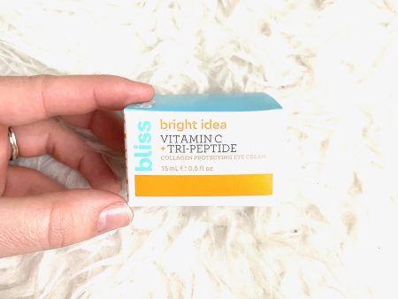 Bliss Bright Idea Vitamin C Tri-Peptide Collagen Protecting Eye Cream (NEW) For Sale