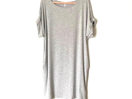 Zenana Premium Grey Dress- Size 1X Sale