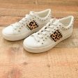 Steve Madden Animal Print Silver Stud White Sneaker- Size 6.5 Online Hot Sale