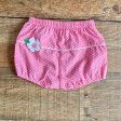 No Brand Pink and White Polka Dot Back Flower Detail Bloomers- Size 12M Online Hot Sale