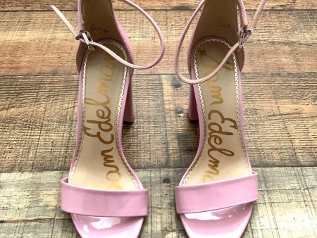 Sam Edelman Lilac Patent Leather Heeled Sandals- Size 7 (See Notes) Online