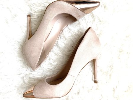 Aldo Tan Gold Toe Heels- Size 7 (see notes) Online now