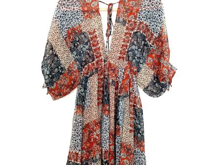 Olivaceous Animal And Floral Plunge Neck Dress NWT- Size S Fashion