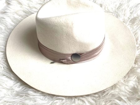 Banana Republic Cream Wool Wide Brim Hat- Size S M Online