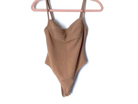 12th Tribe Beige Bra Bodysuit- Size S (Jana) Online Sale