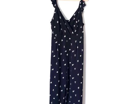 Haute Fox Black Floral Jumpsuit- Size 2X Supply