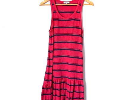 Z Supply Brick Tank Dress with Navy Stripes- Size XS on Sale