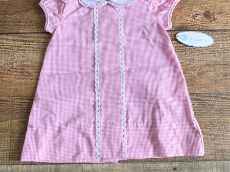 Lullaby Set Pink Gingham Lace Trim Dress NWT- Size 12M Online Hot Sale